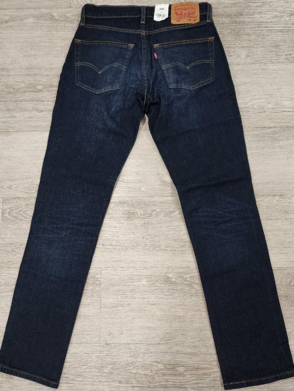 Levi's 511 Slim Fit Stretch Flex Dark Wash Jeans Size Men's W30 L32 NWT - Picture 10 of 11